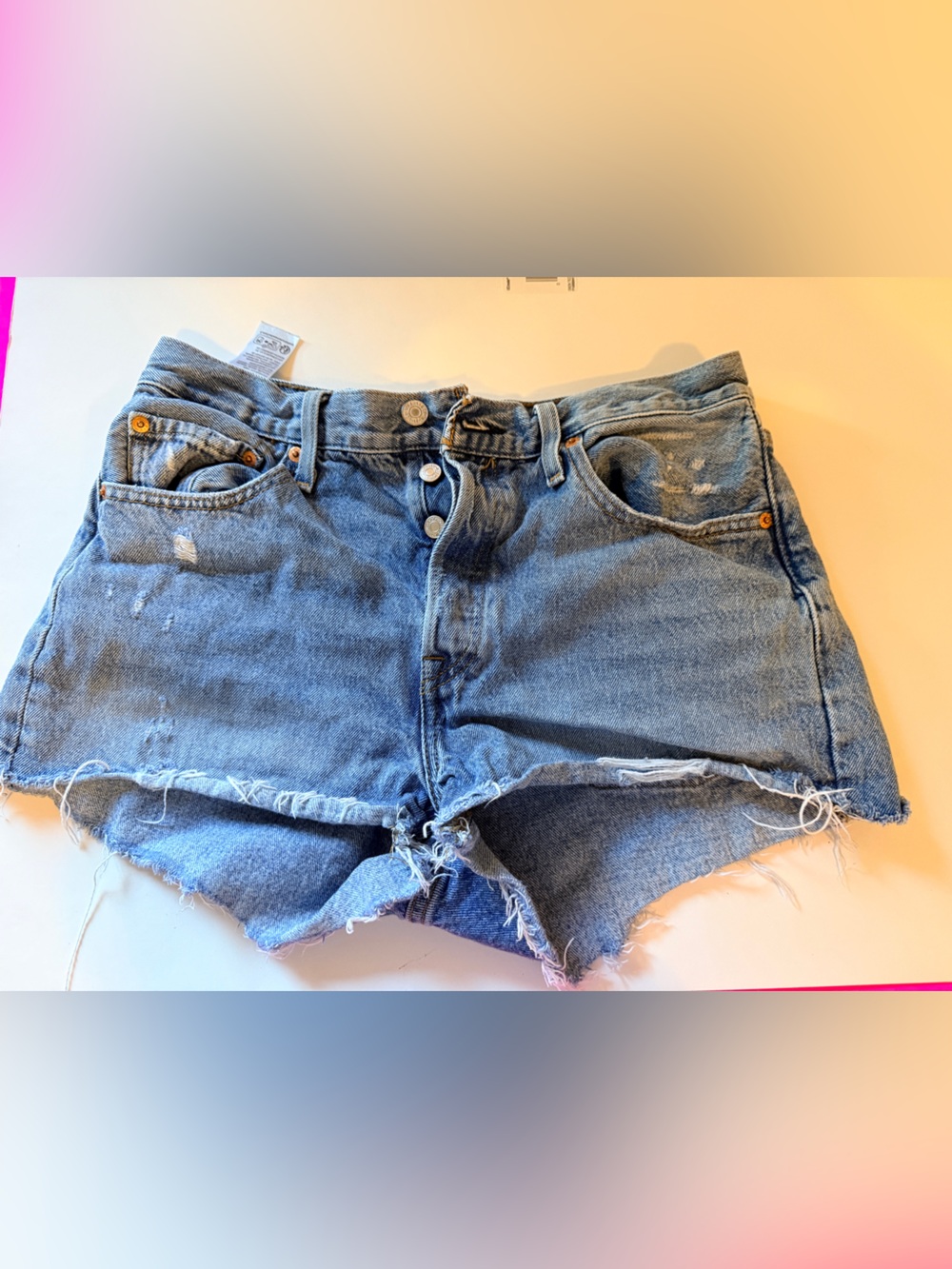 Levi's 501 Blue Denim Jean Shorts